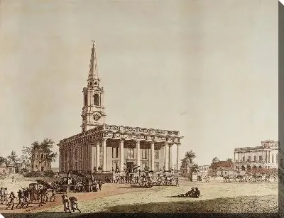 Картина Церковь Святого Иоанна с видом на Калькутту