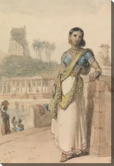 Картина Высшая каста женщина, стоящая у стены