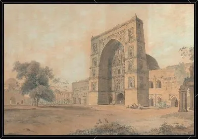 Мечеть в Хуанпоре, построенная султаном Хусейном Шерки | Принято в декабре 1789 г.