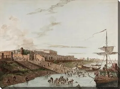 Картина Старый форт Гаухт с видом на Калькутту