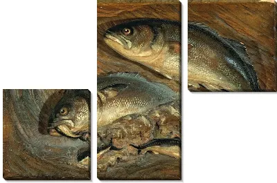 Модульная картина Натюрморт с рыбой (Still Life with Fish) №3