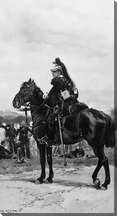 Картина Драгун на лошадях
