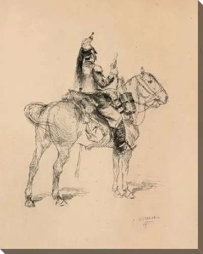 Картина Труба охотника за лошадьми