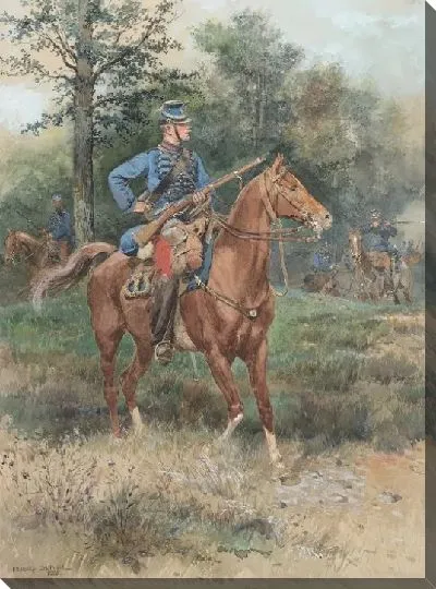 Картина Солдат верхом