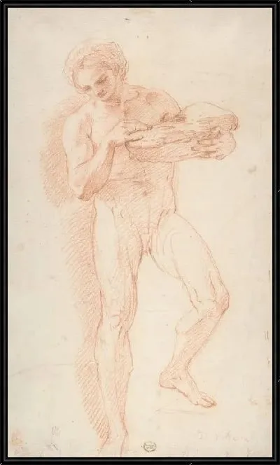 Картина Этюд обнаженного мужчины