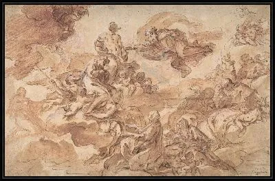 Святой Иосиф, преподнесенный Богородицей Святой Троице