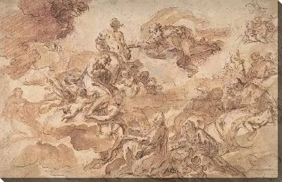 Святой Иосиф, преподнесенный Богородицей Святой Троице