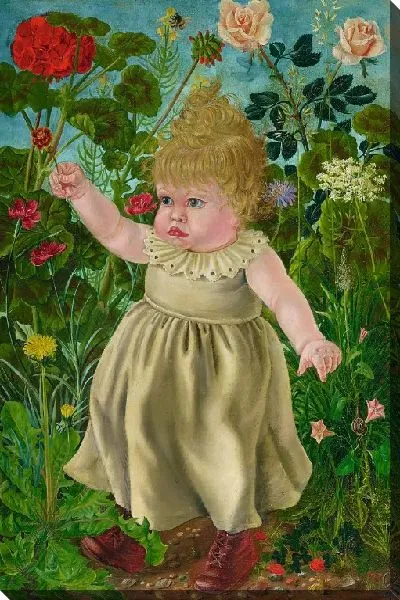 Картина Нелли среди цветов