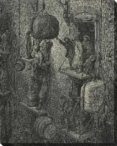 Картина Гравюра на дереве из Лондона Гуса