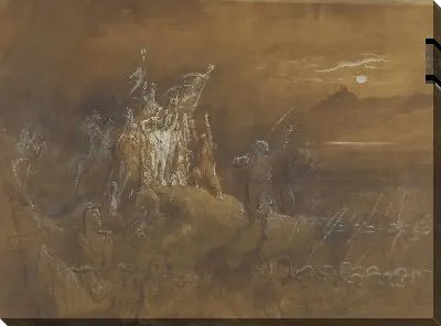 Картина Тени французских солдат из прошлого увещевают армию к победе на Рейне