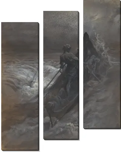 Картина После кораблекрушения - Эскиз иллюстрации Коулриджа «Изморозь древнего моряка»