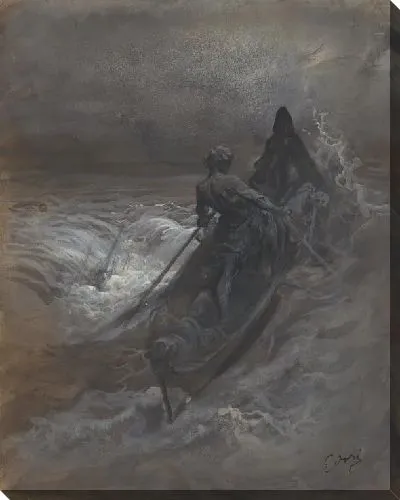 Картина После кораблекрушения - Эскиз иллюстрации Коулриджа «Изморозь древнего моряка»