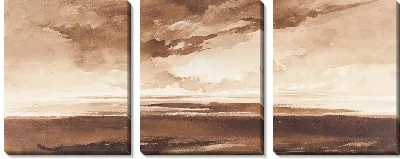 Картина Панорама побережья на закате