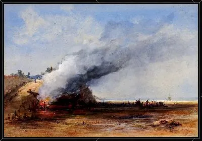 Картина Сжигание старой лодки