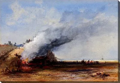 Картина Сжигание старой лодки