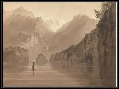 Картина Озеро в Норвегии