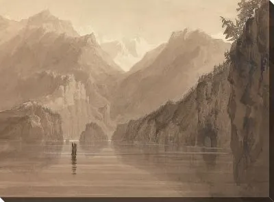 Картина Озеро в Норвегии