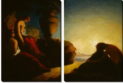 Картина Три сестры Фаэтона плачут над могилой своего брата