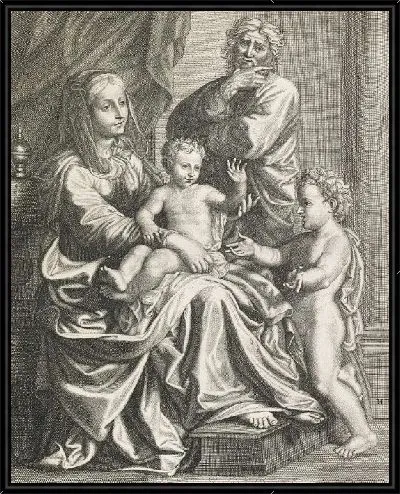 Картина Святое Семейство с Иоанном Крестителем в детстве