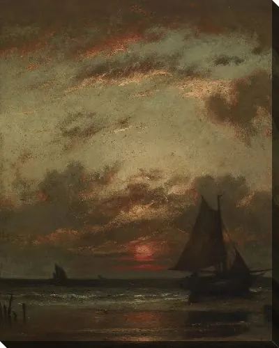 Картина Закат на побережье