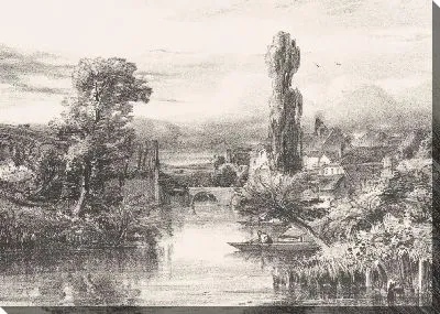 Картина Вид в Алансоне (вид в Алансоне (Деп. Де Л'Орн))