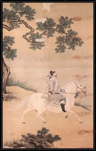 Картина Человек на лошади