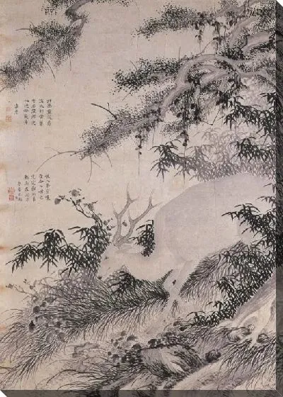 Картина Олень в горах