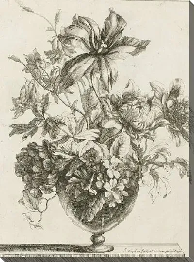 Картина Букет в стеклянной вазе