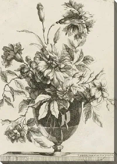 Картина Букет в стеклянной вазе