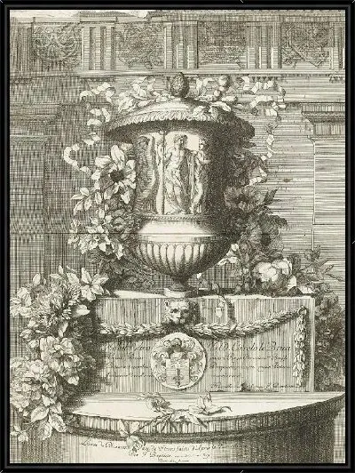 Картина Тительпрент ван Книги нескольких Vaze цветов после природных