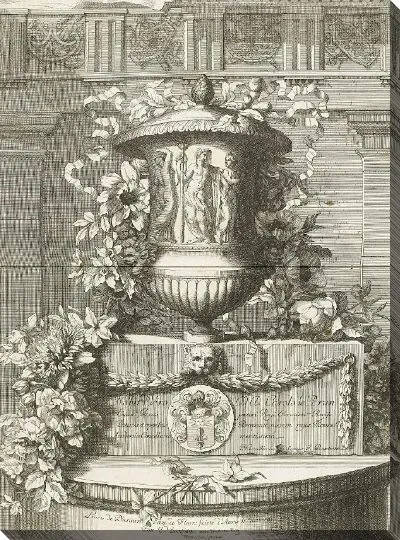 Картина Тительпрент ван Книги нескольких Vaze цветов после природных