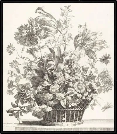 Корзина весенних цветов