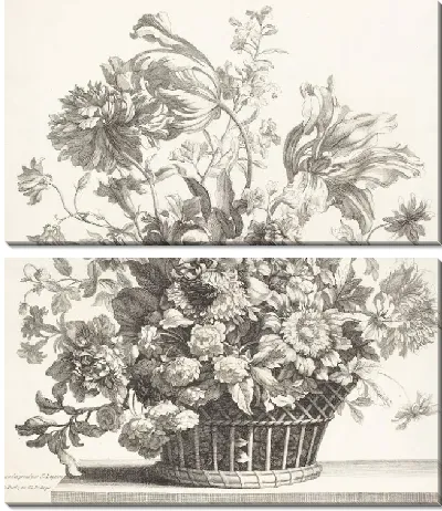 Корзина весенних цветов