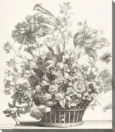 Картина Корзина весенних цветов