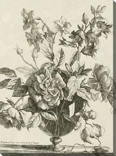 Картина Букет в стеклянной вазе