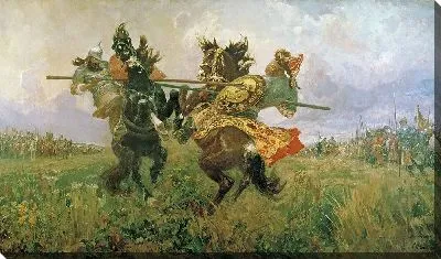 Поединок Пересвета с Челубеем на Куликовом поле