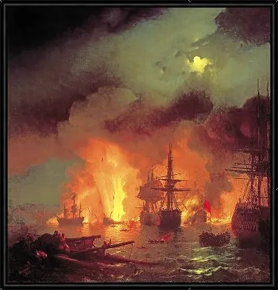 Чесменский бой 25-26 июня 1770 года