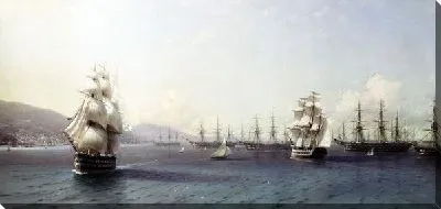 Картина Черноморский флот в Феодосии (Black Sea Fleet in Feodosia)