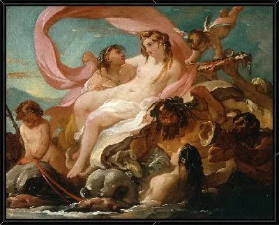 Картина Венера, выходящая из моря