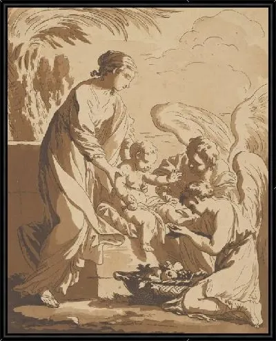 Картина Поклонение ангелов