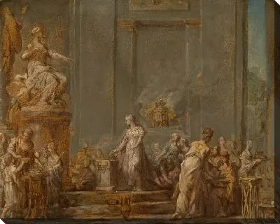 Картина Дидона в жертву Юноне