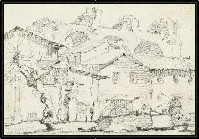 Дома на северной стороне Форума с Базиликой Максенция За