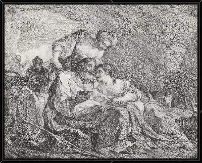 Картина Лот и его дочери