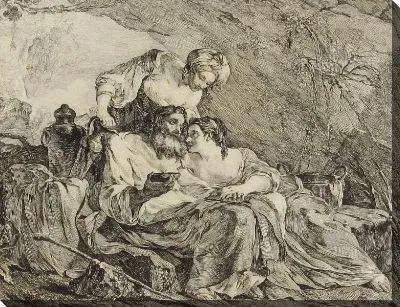 Картина Лот и его дочери