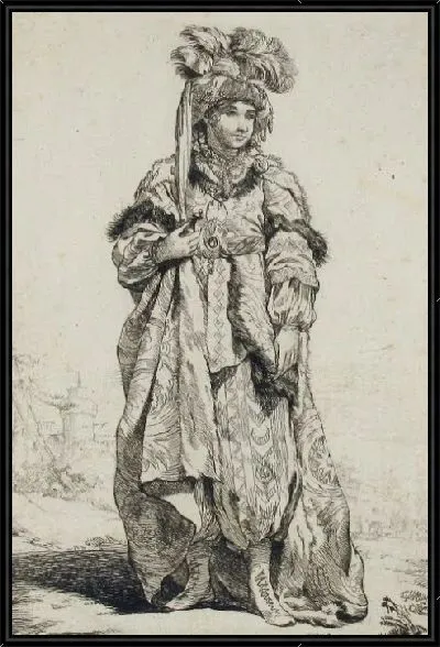 Картина Бланш и Ле Гранд Визир (Белая Султанесса и Великий Визирь) из серии «Караван султана в Мекке ...» (Караван султана, направляющегося в Мекку)