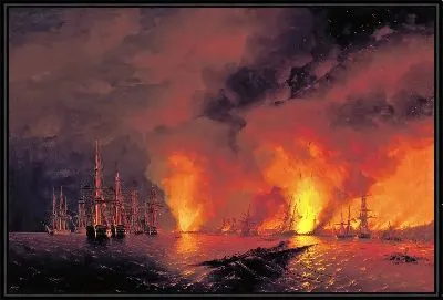 Синопский бой 18 ноября 1853 года (ночь после боя)