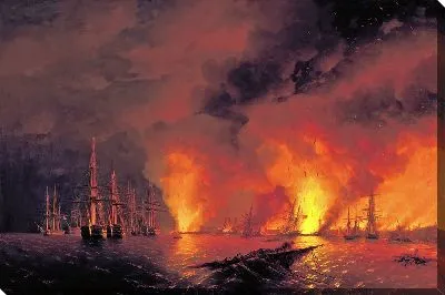 Синопский бой 18 ноября 1853 года (ночь после боя)