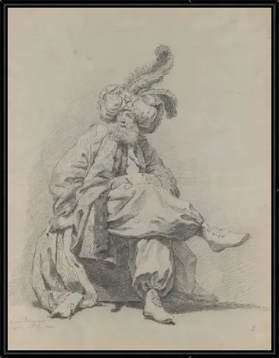 Картина Изучение костюма месье Климента