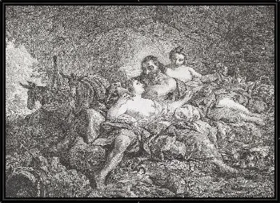 Картина Лот и его дочери