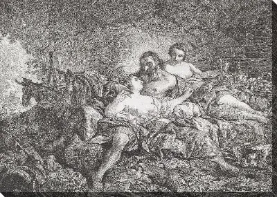 Картина Лот и его дочери